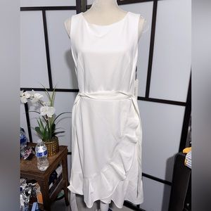 Calvin Klein sleeveless trumpet dress